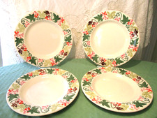 Emma Bridgewater Bryony Dinner Plates 11" Size - Set of 4  - Very Good