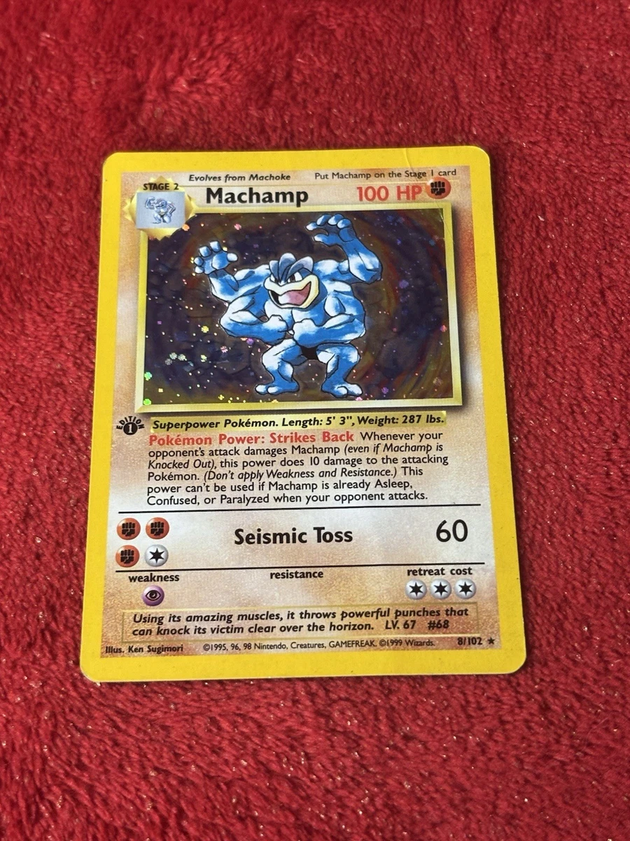 First Edition Pokémon Machamp Individual Cards for sale | eBay