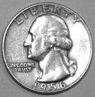 1956-P Washington Quarter - Extra Fine - #0834EA