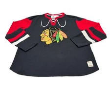 Vintage NHL CCM Athletic Equipment Chicago Blackhawks Pullover w/Drawstrings 2XL
