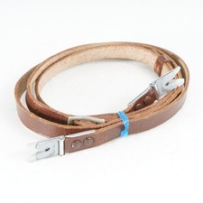 : EX Rollei Rolleiflex Genuine Leather Camera Strap w/ Alligator Clips 2.8F