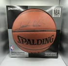 Isiah Thomas Autograph Spalding Full Size Basketball - NO COA - Detroit Pistons