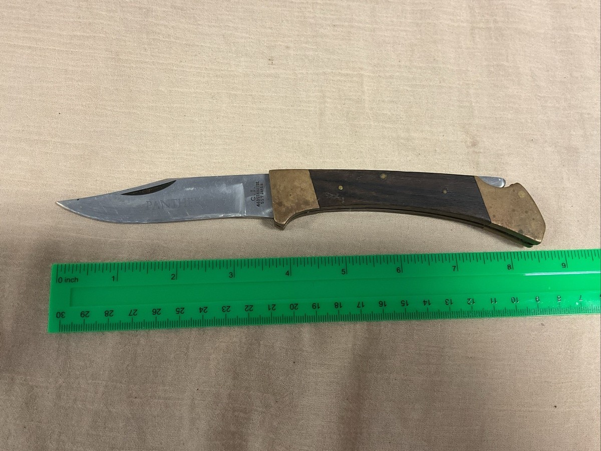 Vintage Panther C.I. 440 Stainless 557 Japan Folding Lock Blade