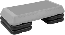 Step Aerobic Platform, Exercise Step with 5 levels Adjustable Height, 4 Stack...