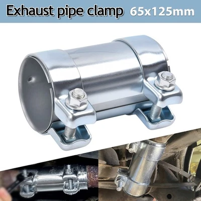 Doppelschelle 65mm x 125mm Rohrverbinder Auspuffschelle Rohrschelle Abgasanlage - Bild 1 von 4