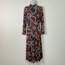 Farm Rio Size Small Mystic Trip Jersey Knit Dress Geometric Star Print