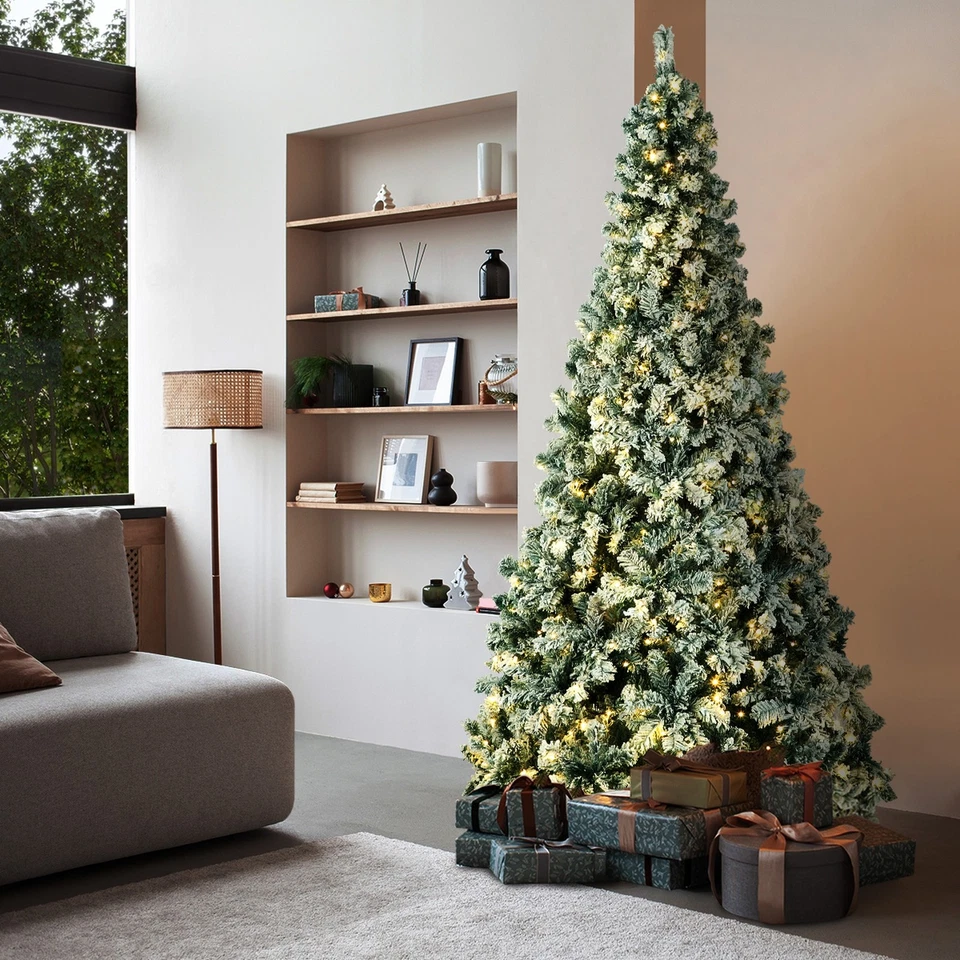 Tinseltown LED Christmas Tree 1.8M/2.1M/2.4M Xmas Trees White Snow Flocked - image 2 of 4