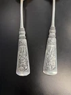 BUY AS IS QTY 2 Gorham Sterling Silver 8 and 1/4" Serving Spoons