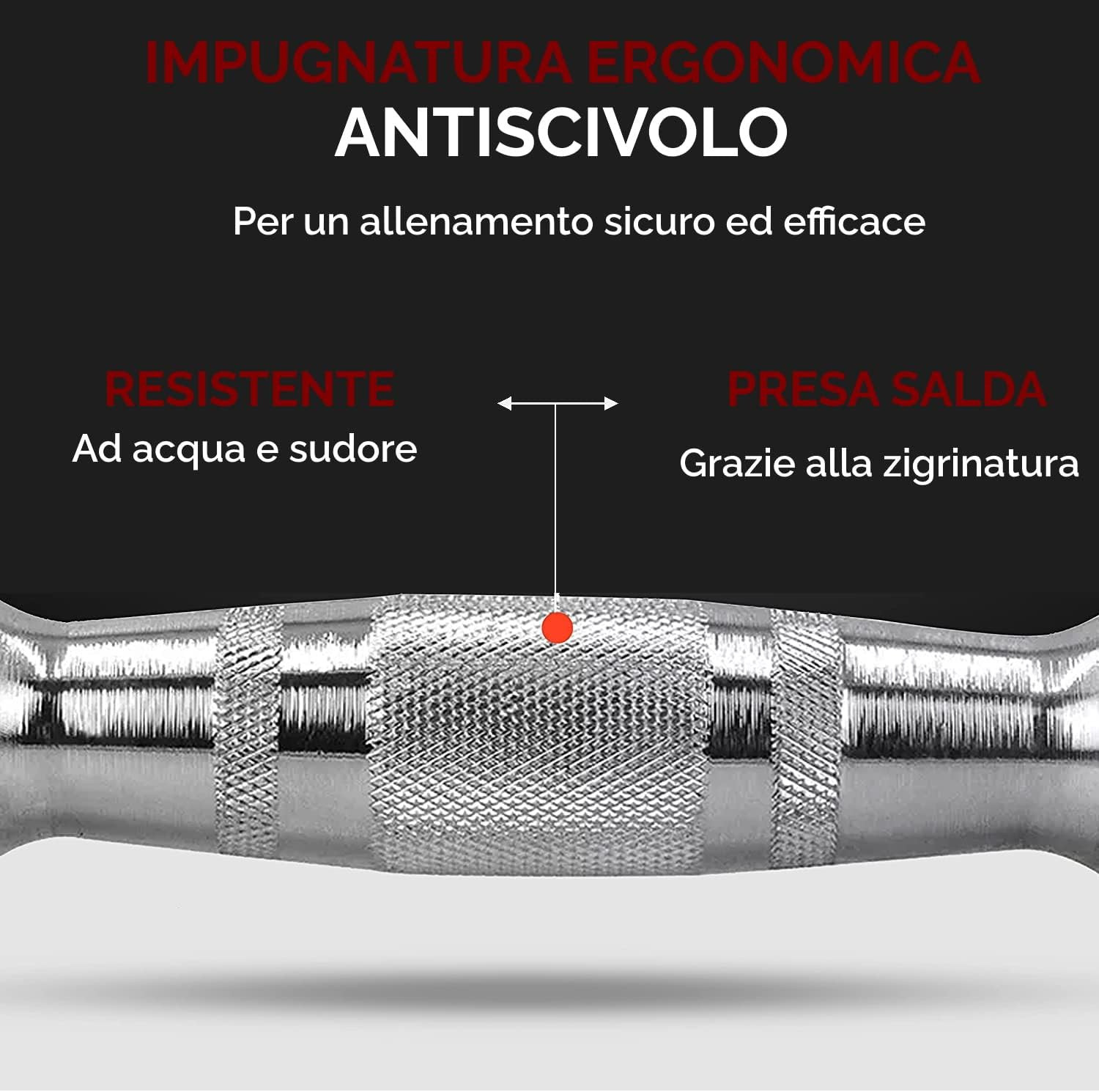Manubrio esagonale da 5 kg per palestra foto 3