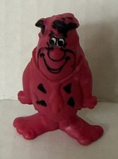 Vintage 1987 Post Fruity Pebbles Cereal Pink Fred Flintstone Figure