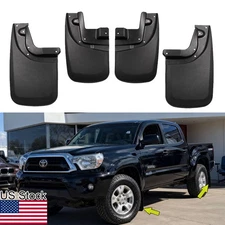 4pcs Front Rear Splash Guards Mud Flaps For 05-15 Toyota Tacoma W/Fender Flares