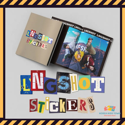 LNGSHOT STICKER BOOK トレカ 4枚セット NEW RELEASE] LNGSHOT Official Sticker Book + Random Photocard Set