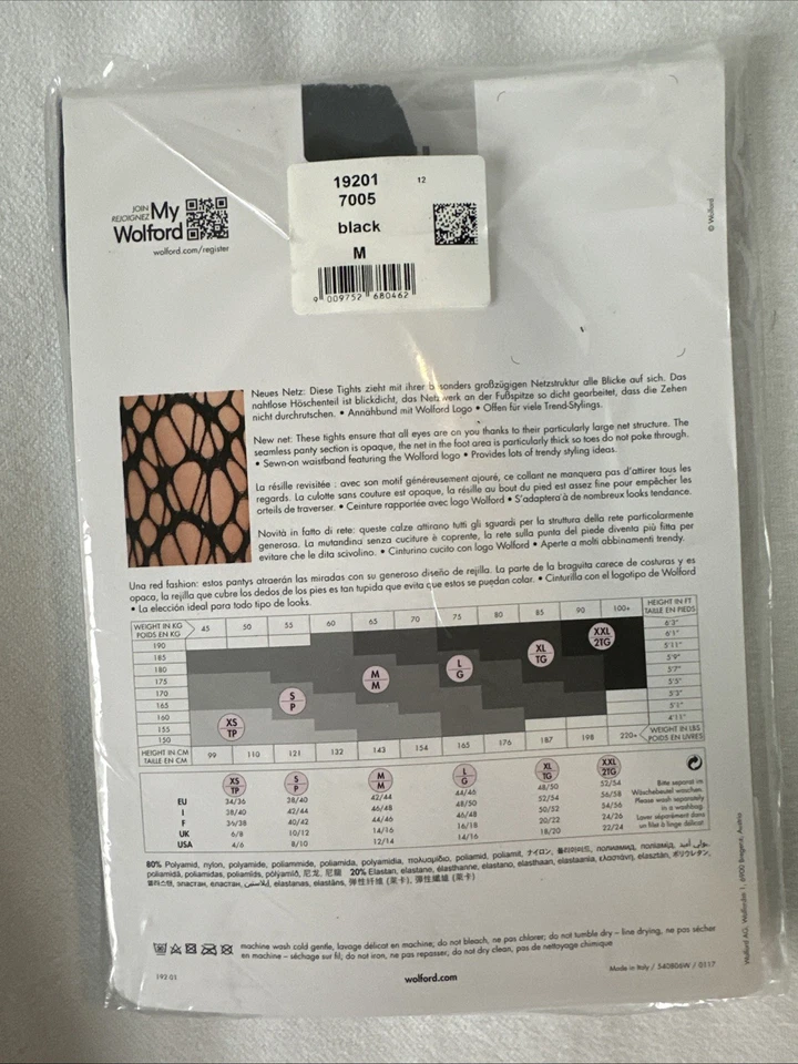 Medias Wolford Net Talla Mediana Color Negro Nuevas Foto 2 de 2