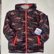 Disney Pixar Cars Lightning McQueen Puffer Jacket Coat Boys size 7 only one