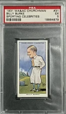🔥 Billy Burke 1931 WA & AC Churchman Sporting Celebrities PGA HOF WOW!