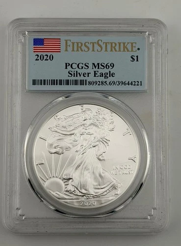 2020 $1 First Strike American Silver Eagle PCGS MS69 *Fast Shipping*