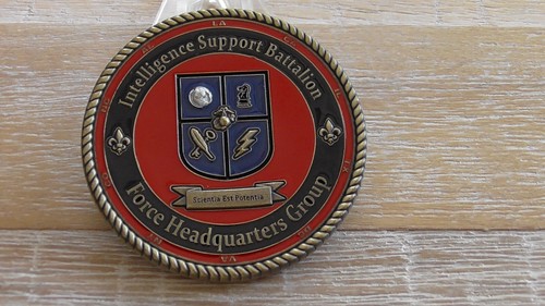 Pièce de monnaie USMC ISB Intelligence Support Battalion Force HQ Group Challenge #A926