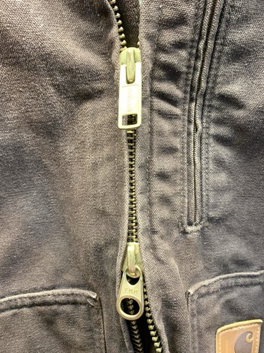 Vintage Heavy Duty Carhartt Coat Men's Size 2XL Brown Sherpa Lined RN 14806 - Picture 11 of 16