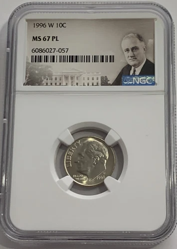 1996 W Roosevelt Dime NGC MS67 PL Greatest US Modern Coin Proof Like Portrait