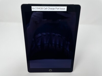 Apple iPad Air 2 64GB, Wi-Fi + Cellular, 9.7in - Space Gray - Charge Port Issue
