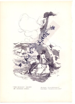 1902 orig. print Charles sarka nymph + Germanic in dry dock White Star Line