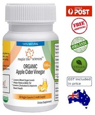 ORGANIC Apple Cider Vinegar Capsules - 500mg - AU Stock