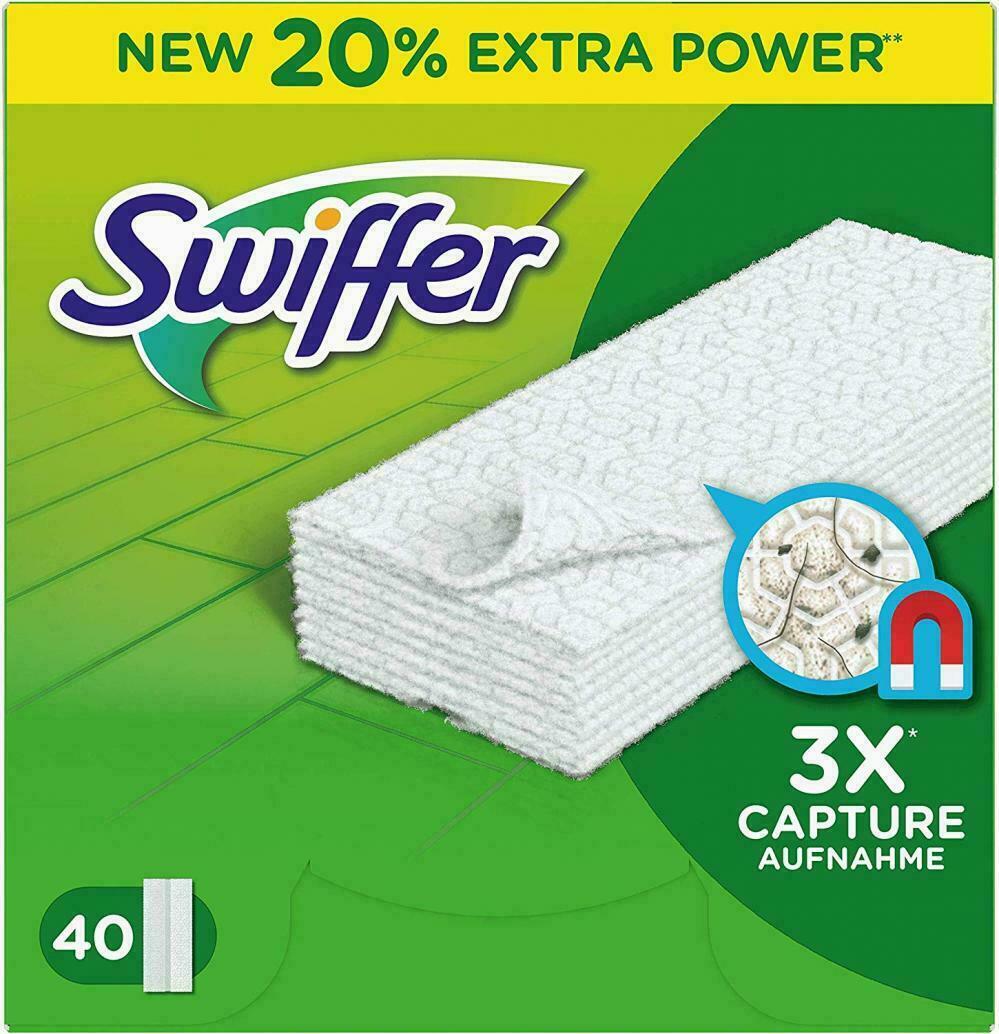 SWIFFER 40 PEZZI PANNO PANNI RICAMBIO CATTURA POLVERE PER SCOPA SCOPE 4 2023