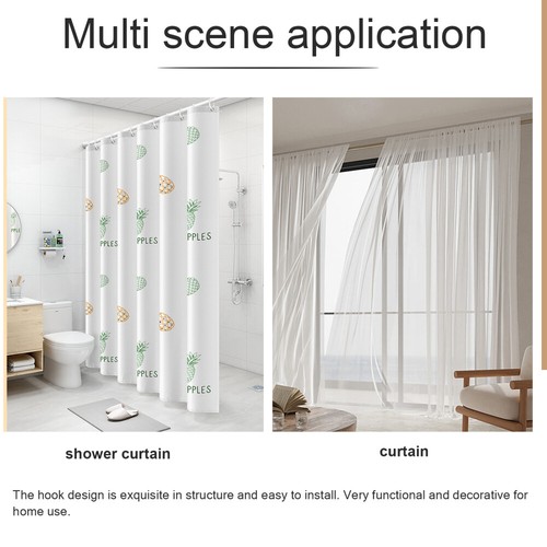 12 Pcs Shower Drapery Hooks Curtain Accessories Good Looking Decoration