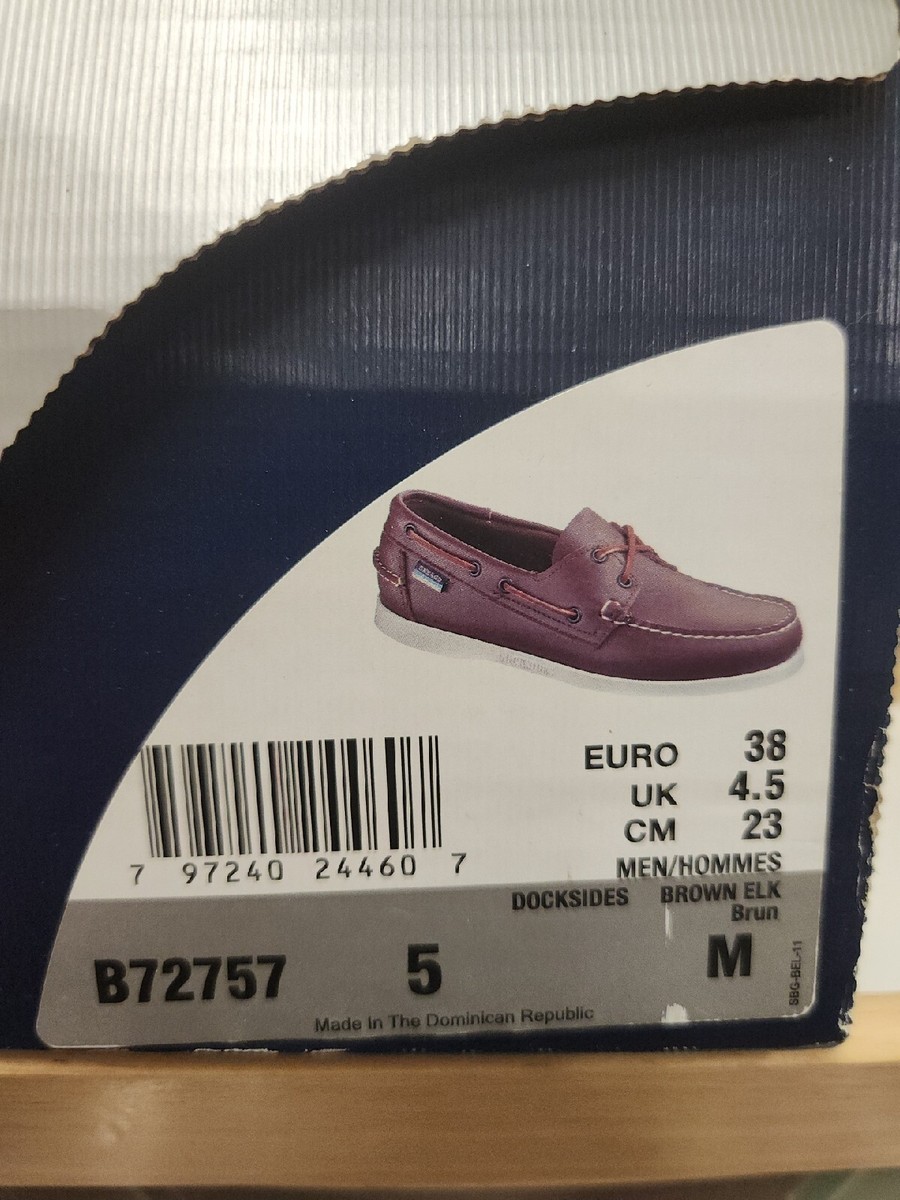 Sebago Dockside Portland Leather Boat Shoe Sz 5 | eBay