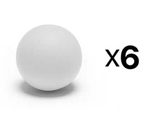 Champion Sports 6 PACK Official Size, SOFT Practice Lacrosse Training Balls
