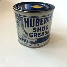 Vintage Huberd’s Shoe Grease Can McMinnville Oregon