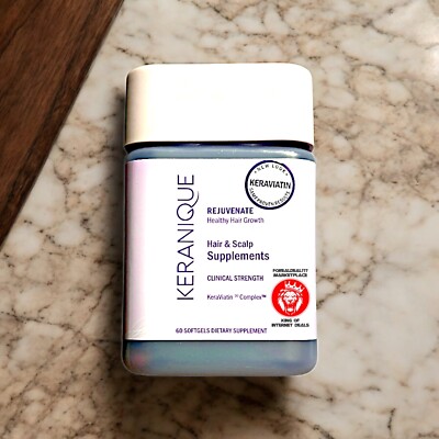 Keranique REJUVENATE Hair & Scalp Health 60 Softgels New KeraViatin Complex