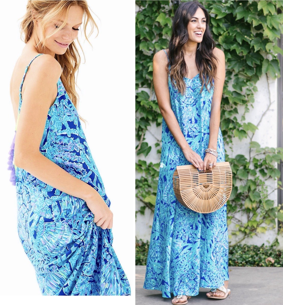 Lilly Pulitzer Womens Allair Maxi Beach Dress (Capri Teal Pop Up Tortuga Time) (Size S) Lilly Pulitzer Womens Allair Maxi Beach Dress (Capri Teal Pop Up Tortuga Time) (Size S)