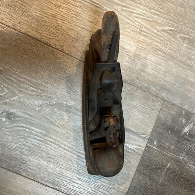 Vintage Wood 10” Woodworking Hand Plane Wood Working Tool Smoother