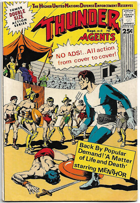 TOWER Silver Age : THUNDER Agents #18 (Steve Ditko) Reed Crandall (Wally Wood)