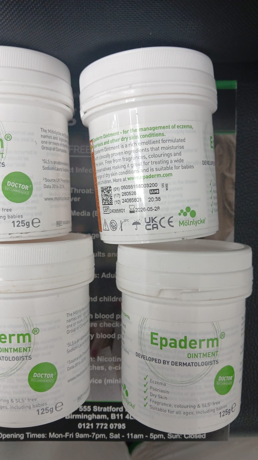 Epaderm Emollient For Dry Skin 125g  x 4