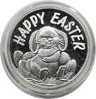 2003 Happy Easter .999 Fine Silver Art Round- 1 Troy oz