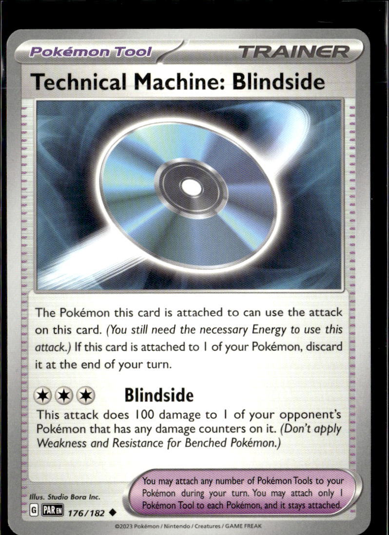 Pokemon Technical Machine: Blindside 176/182 Paradox Rift Non Holo 3 Card Lot