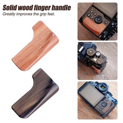L Wood Hand Grip Holder For Nikon ZF zf Camera Aluminum Alloy For APz D7C3