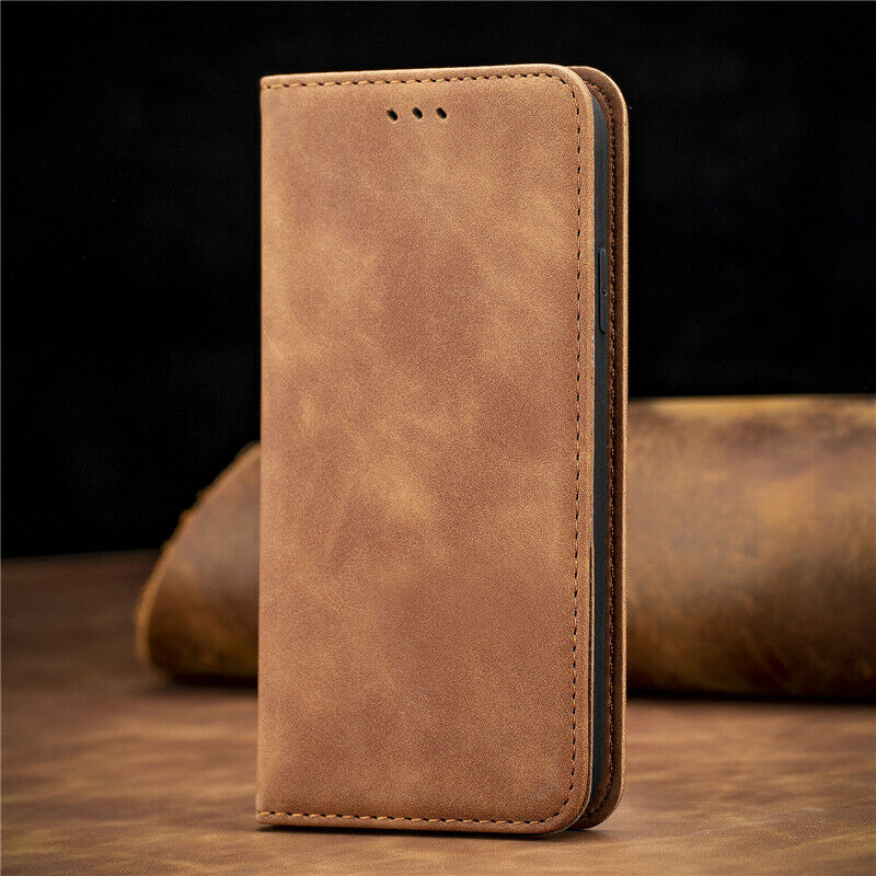For Oppo A52 A72 A92 A15 A94 Find X3 Lite Matte Wallet Leather Flip Cover Case