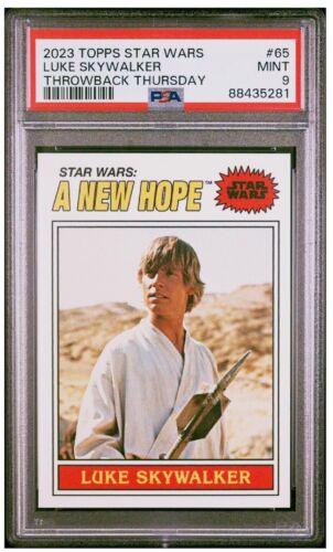 2023 Topps Throwback Thursday Star Wars #65 Luke Skywalker - PSA 9 - Picture 1 of 2