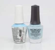 Gelish DUO Soak Off Gel Polish + Morgan Taylor Nail Lacquer  - #092 Water Baby