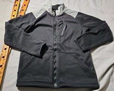 Under Armour Storm Jacket Youth Boys Large Black Full Zip Preformance Pockets