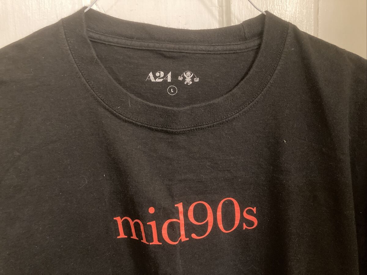 Mid 90s x A24 Men's T-shirt Black Graphic Shirt Size Large | eBay