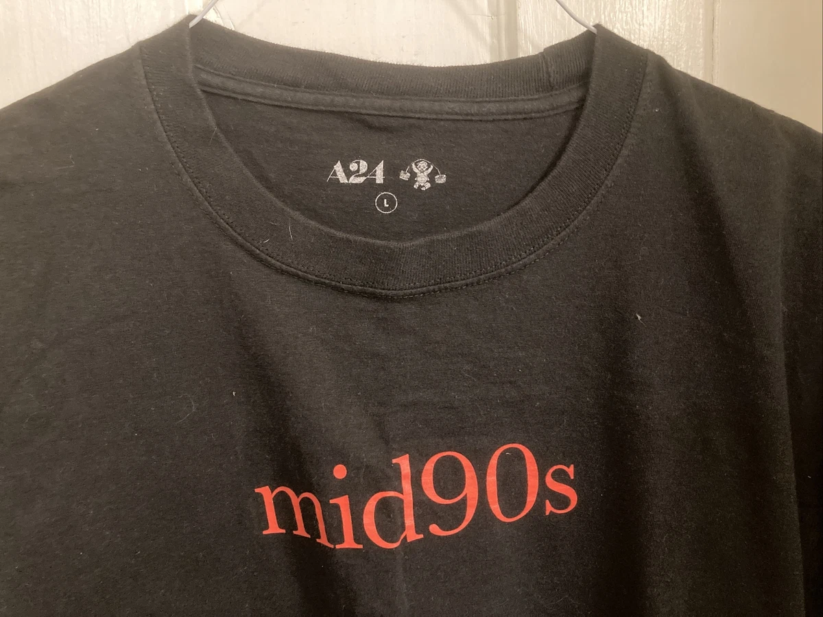 Mid 90s x A24 Men s T shirt Black Graphic Shirt Size Large eBay