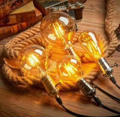 Kingcoo E27 LED Glühbirne Vintage – 3W, Edison-Form, Warmweiß, 200 Lm, Nicht Dimmbar