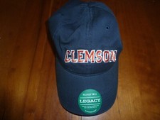 CLEMSON UNIVERSITY TIGERS Legacy blue orange adjustable strapback cap hat NEW