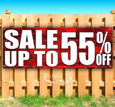 SALE UP TO 55% OFF Advertising Vinyl Banner Flag Sign Many Sizes SALE
