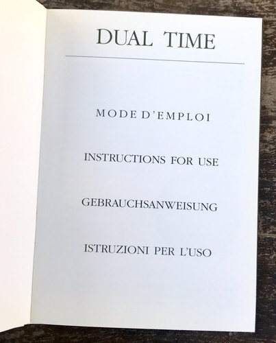 AUDEMARS PIGUET Dual Time Instructions Manual Booklet Rose Gold Steel OEM / - Picture 2 of 10