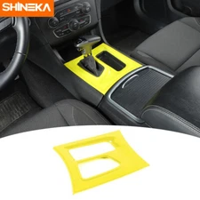 Interior Gear Shift Box Trim Cover Panel Bezel For Dodge Charger 2015-22 Yellow
